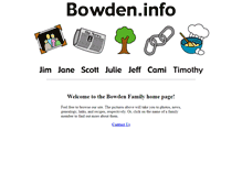 Tablet Screenshot of bowden.info